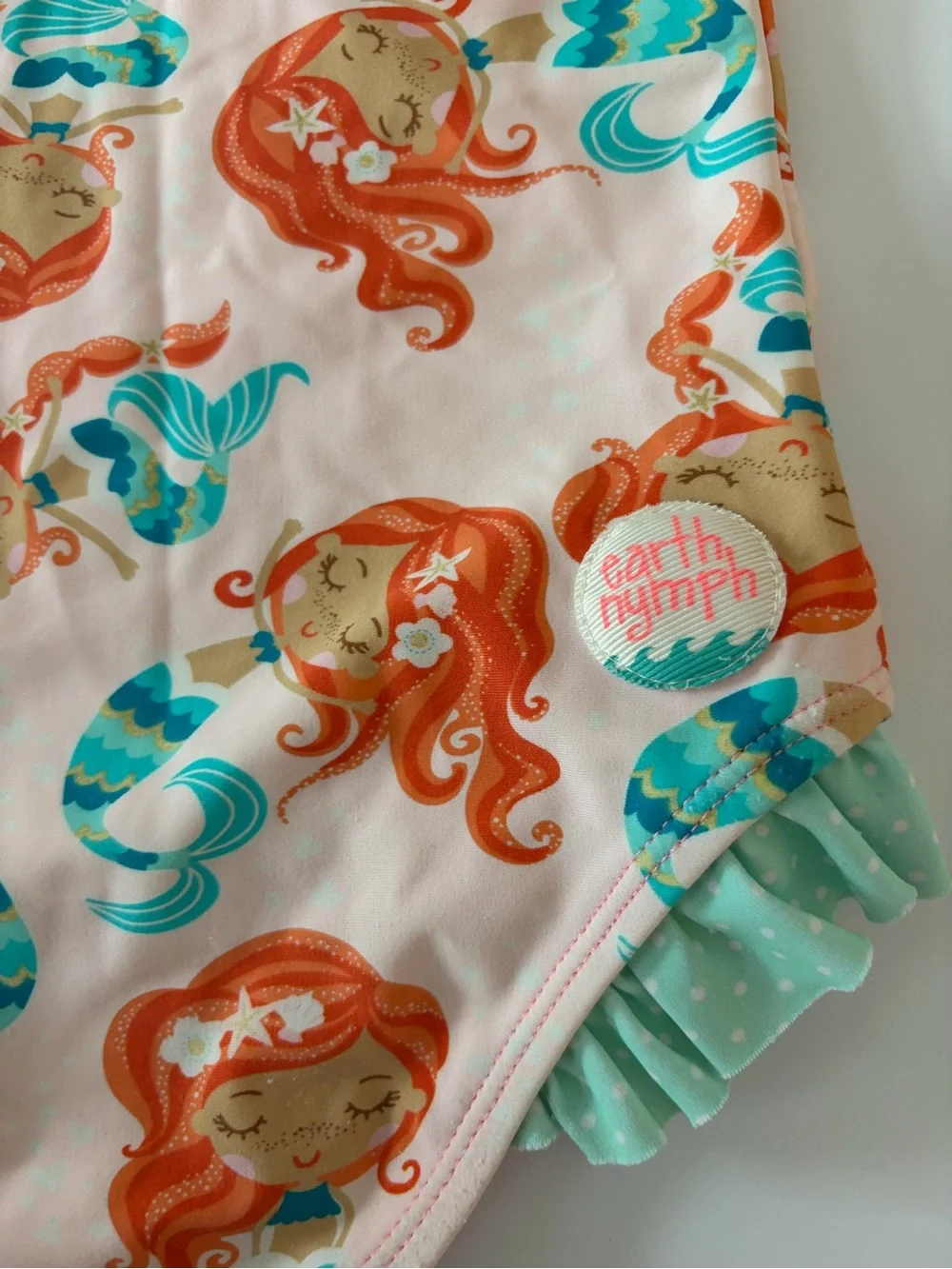 Earth Nymph Girls Under The Sea Mermaid One Piece Swimsuit 6-8Y